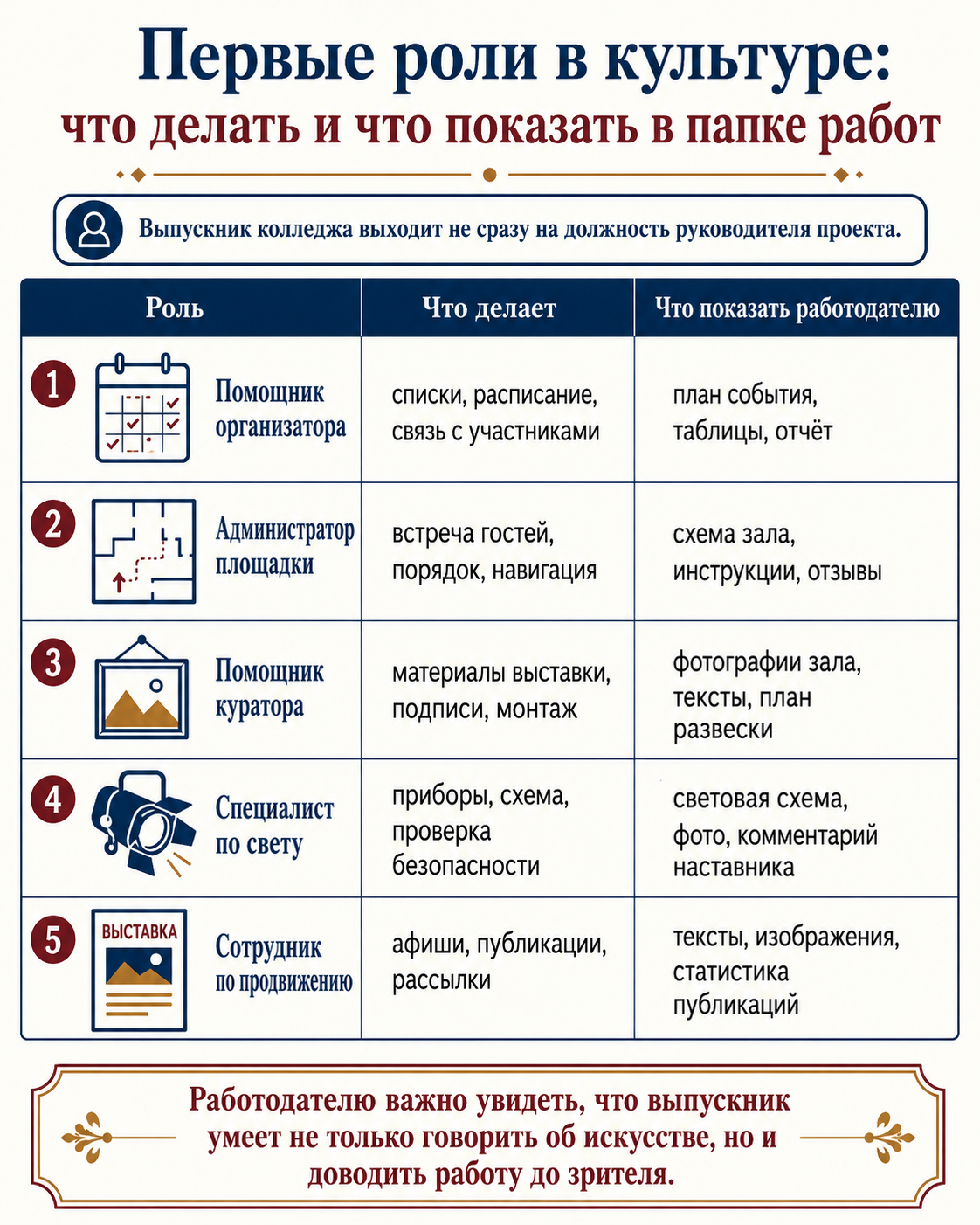 Рынок труда и первые роли
